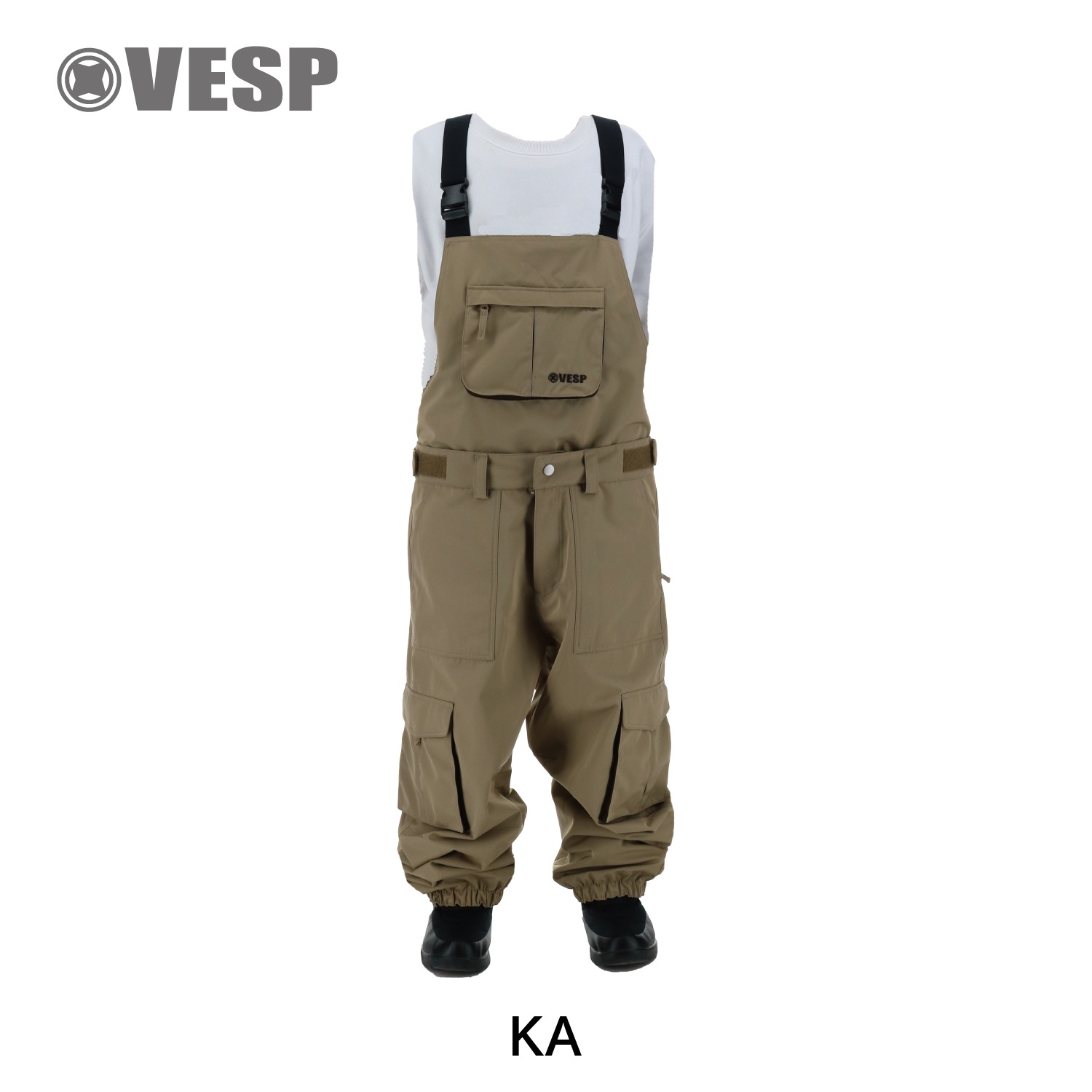 Wide Jogger Bib Cargo Pants