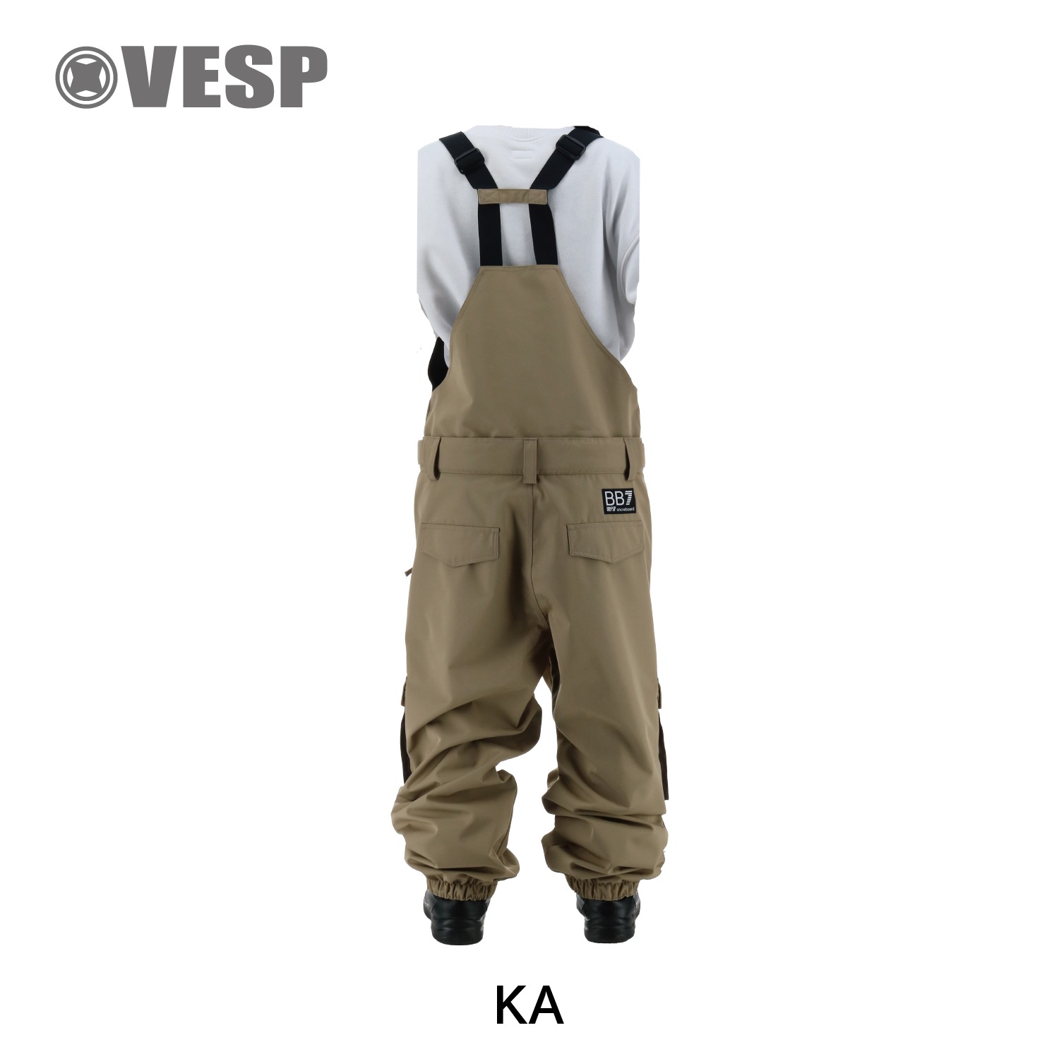 Wide Jogger Bib Cargo Pants