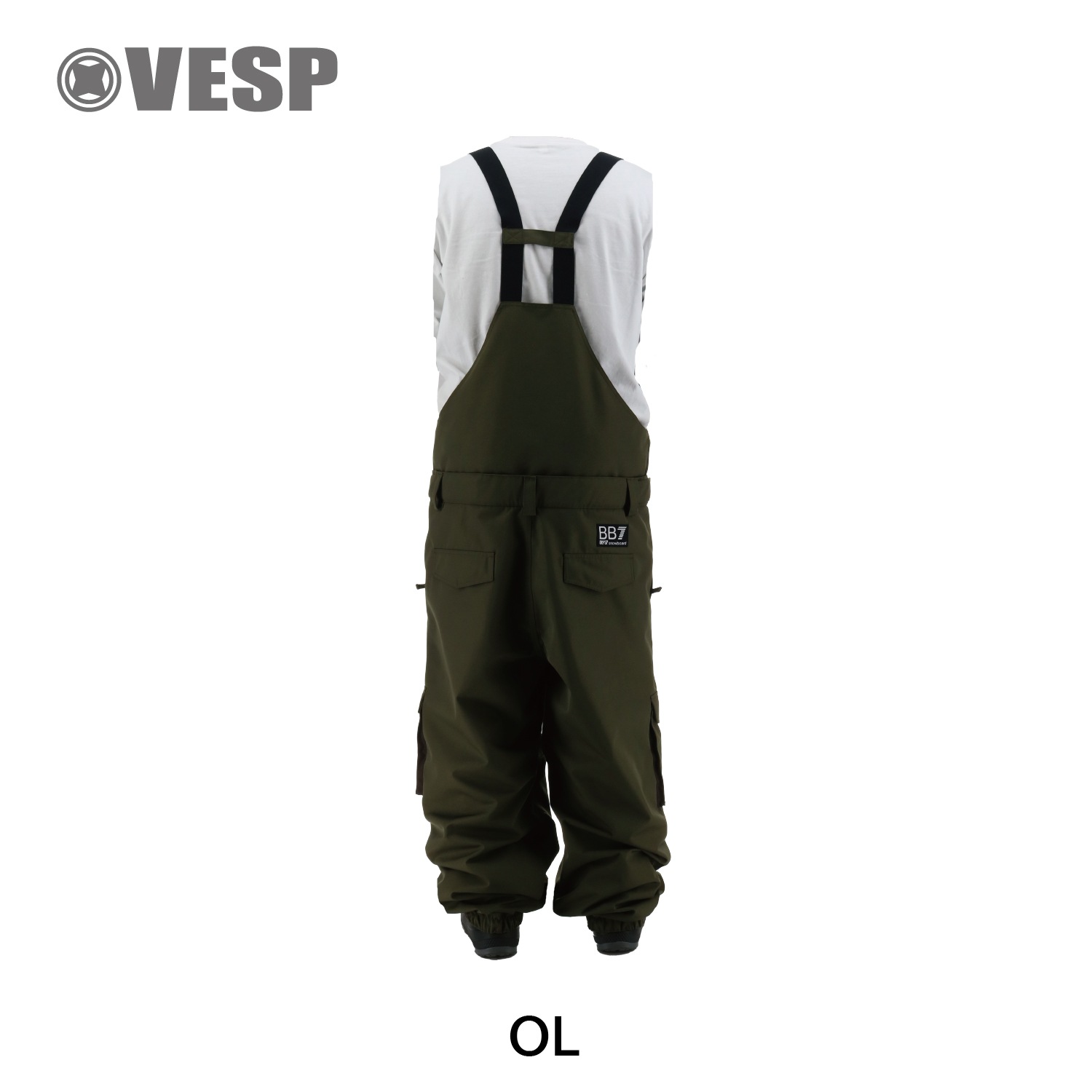 Wide Jogger Bib Cargo Pants