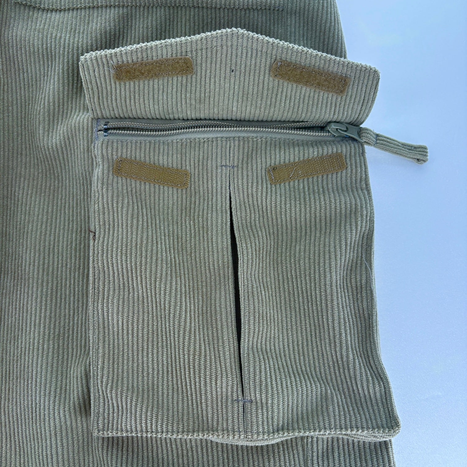 Corduroy Wide Jogger Bib Cargo Pants