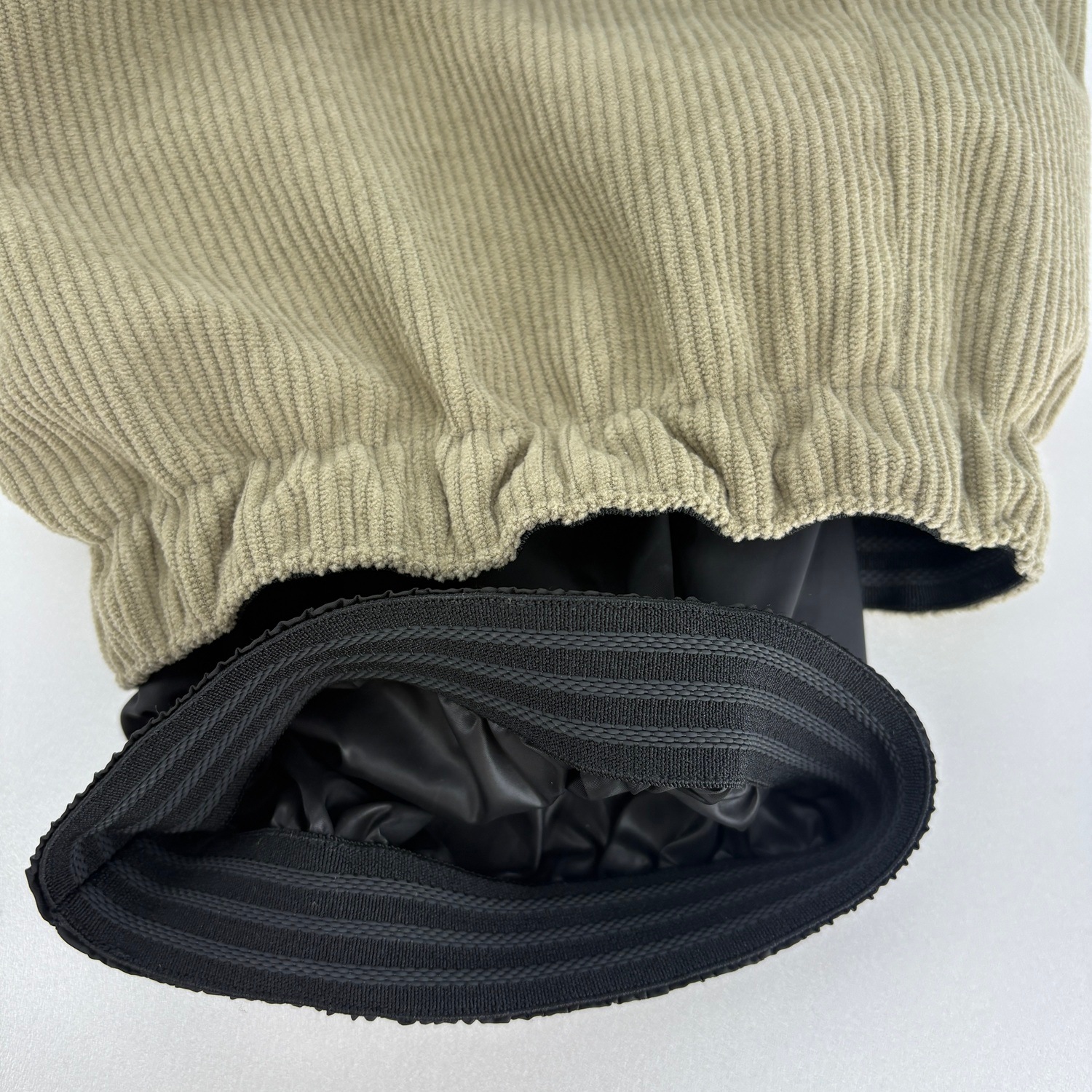 Corduroy Wide Jogger Bib Cargo Pants