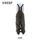 Corduroy Wide Jogger Bib Cargo Pants