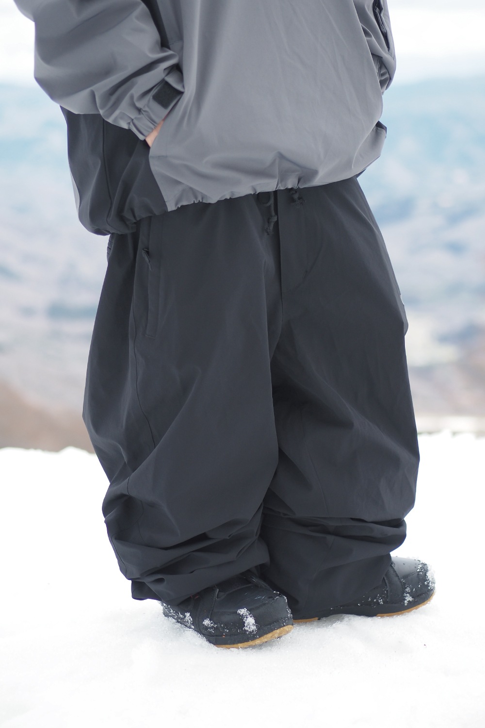 Nylon Wide Easy Pants