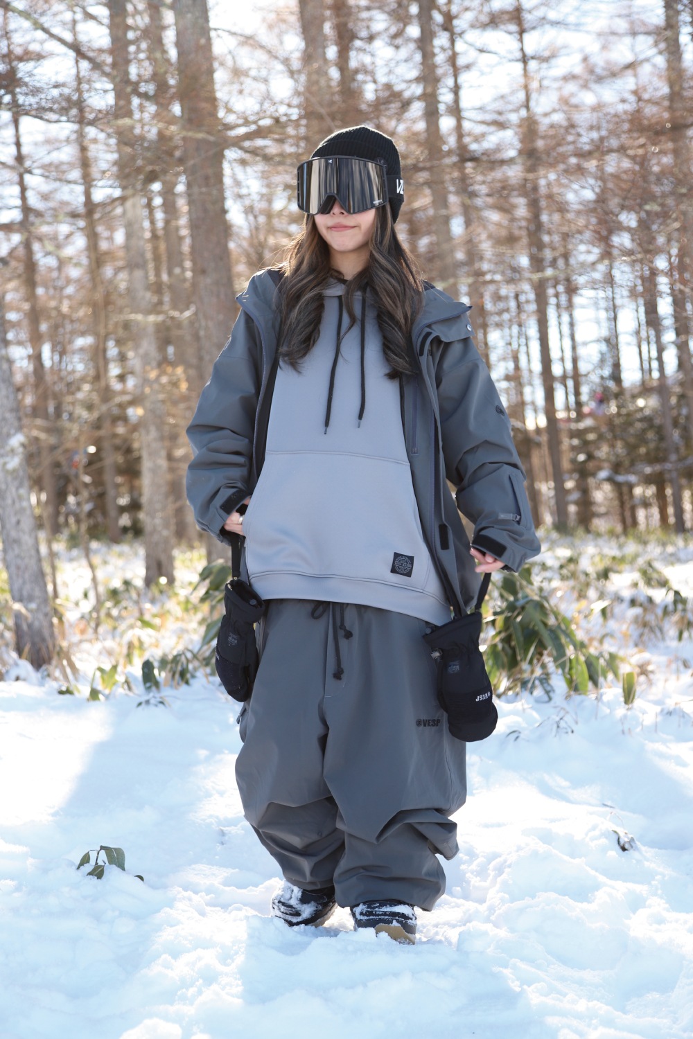 Nylon Wide Easy Pants