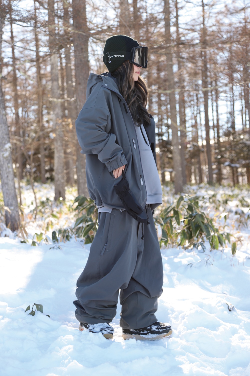 Nylon Wide Easy Pants