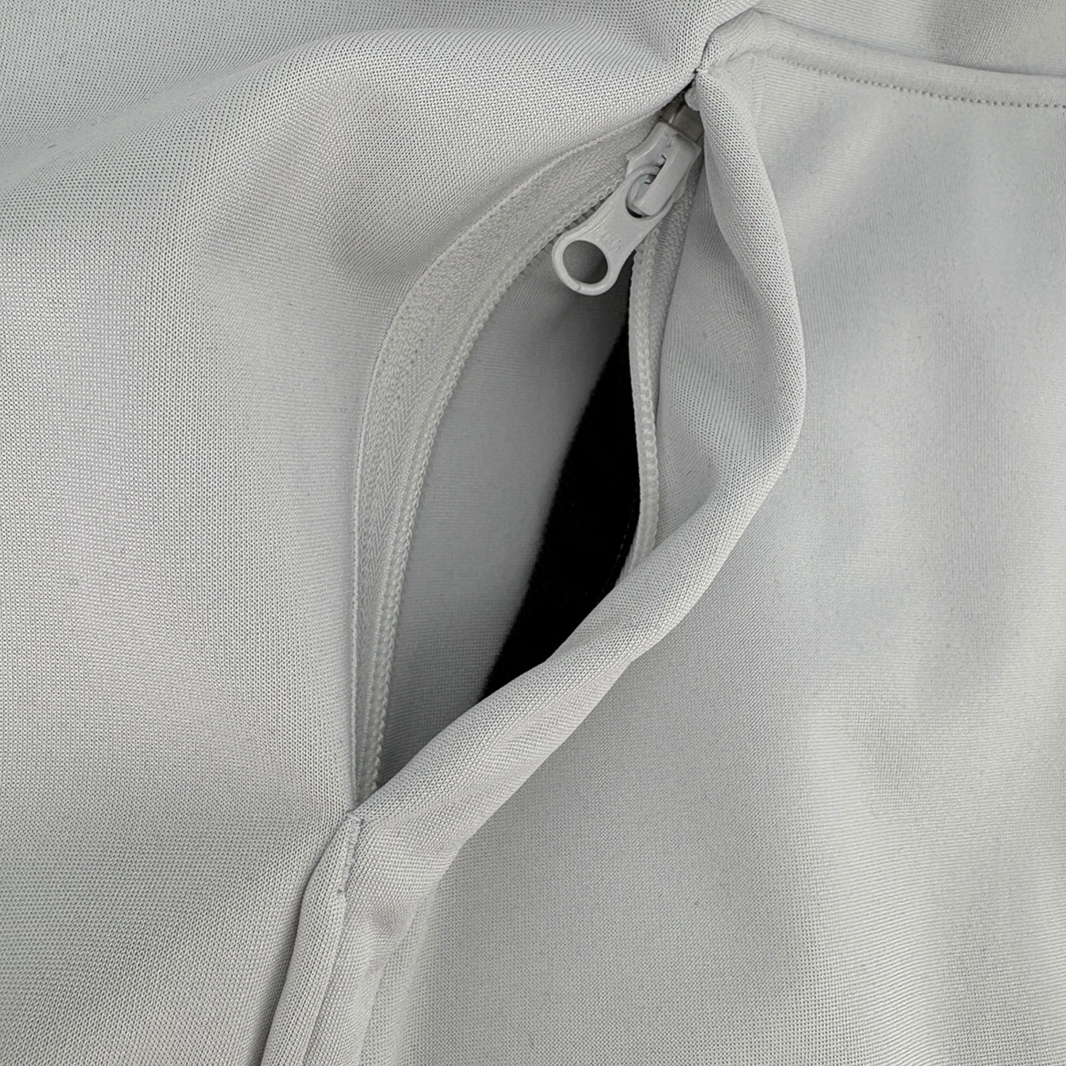 One Point  Stretch Knit Parka