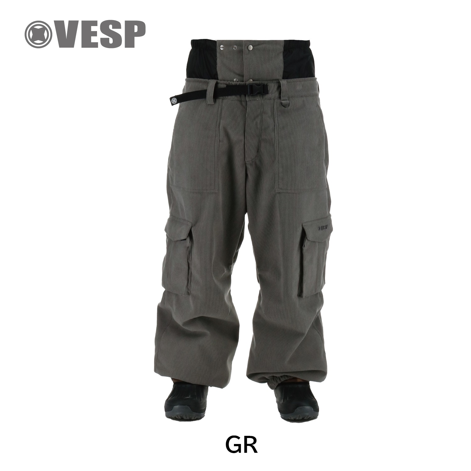 Corduroy Wide Jogger Cargo Pants