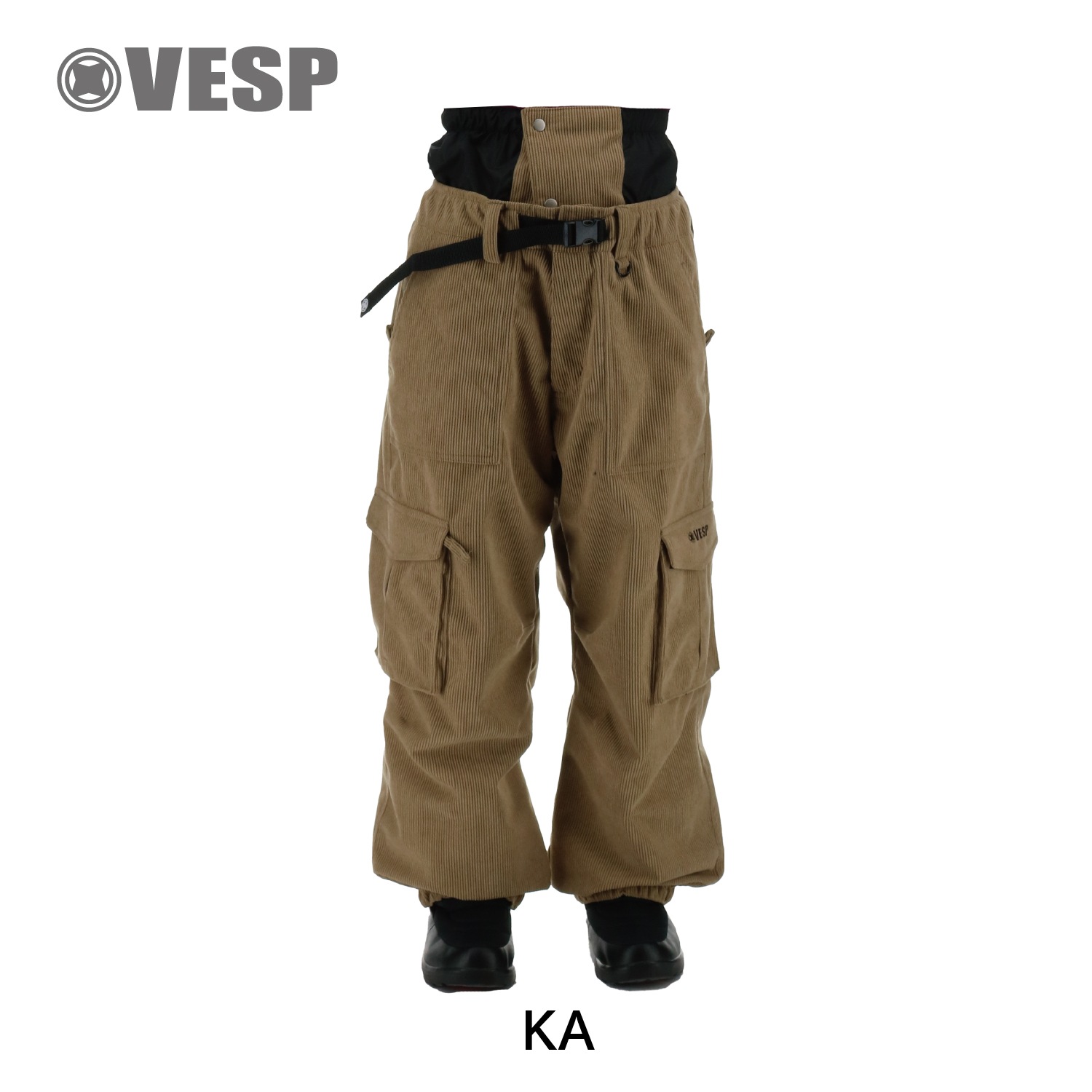 Corduroy Wide Jogger Cargo Pants