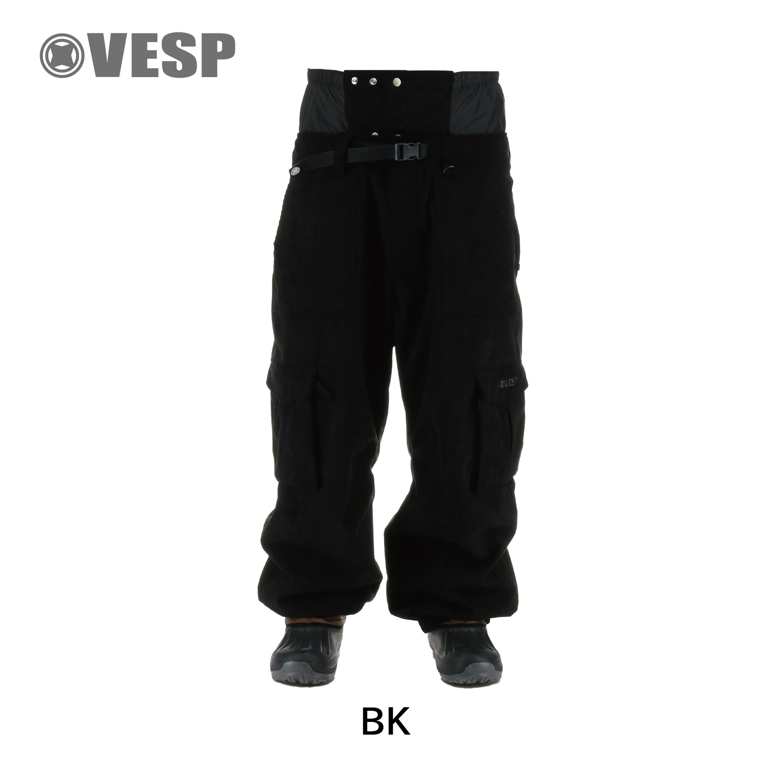 Corduroy Wide Jogger Cargo Pants