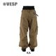 Corduroy Wide Jogger Cargo Pants