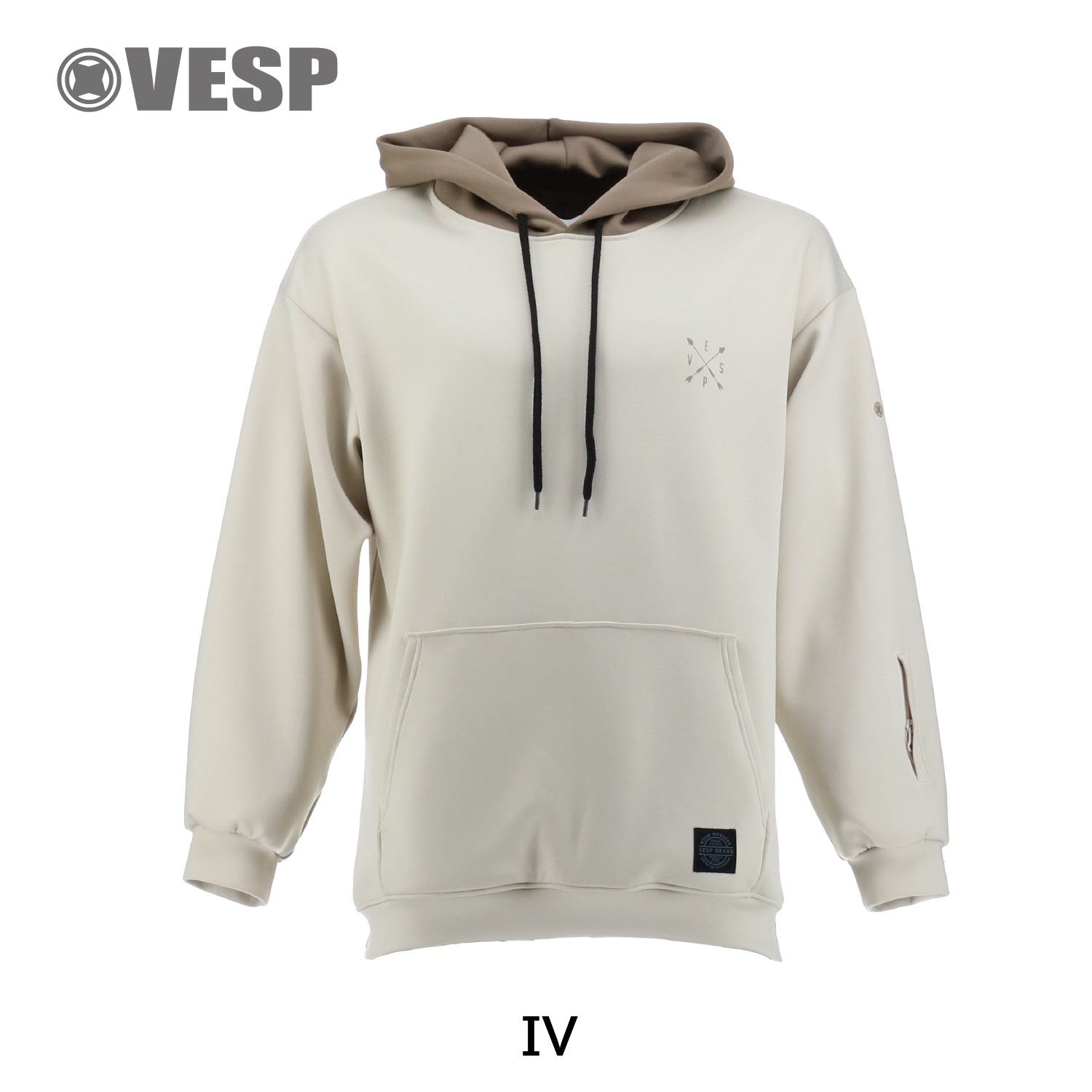 Two-tone Hood  Stretch Knit Parka