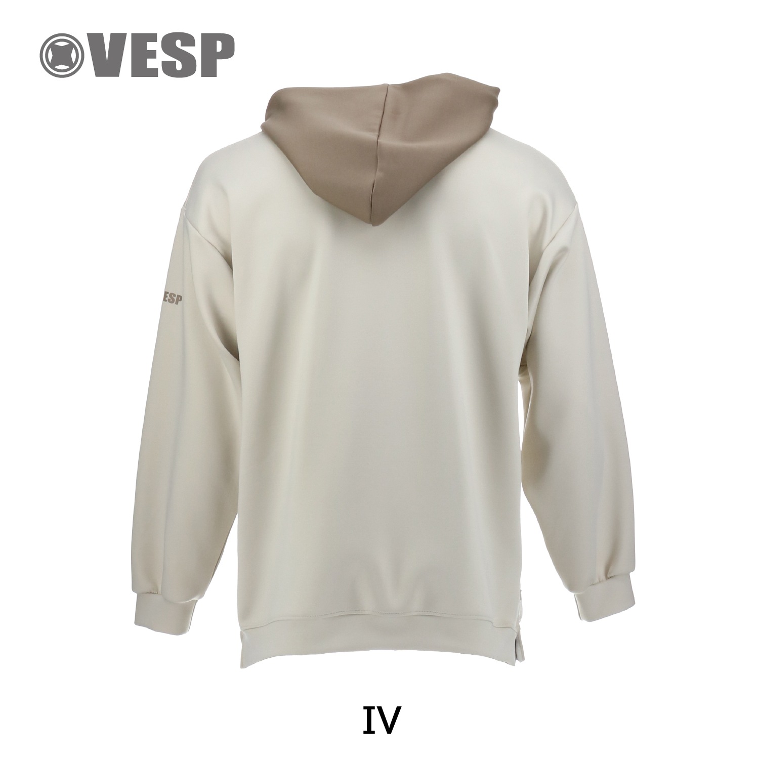 Two-tone Hood  Stretch Knit Parka