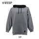 Two-tone Hood  Stretch Knit Parka