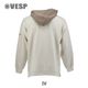 Two-tone Hood  Stretch Knit Parka