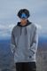 Two-tone Hood  Stretch Knit Parka