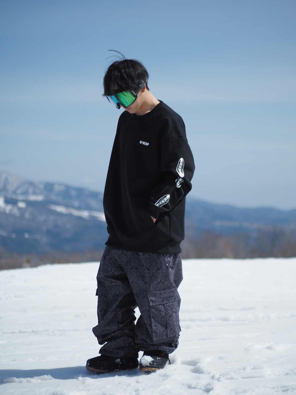 Damask Super Wide Jogger Pants