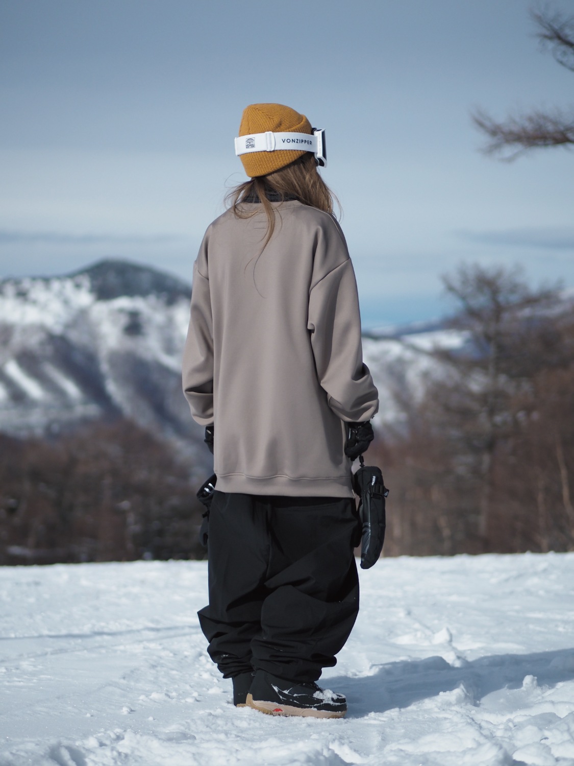Nylon Wide Stretch Pants
