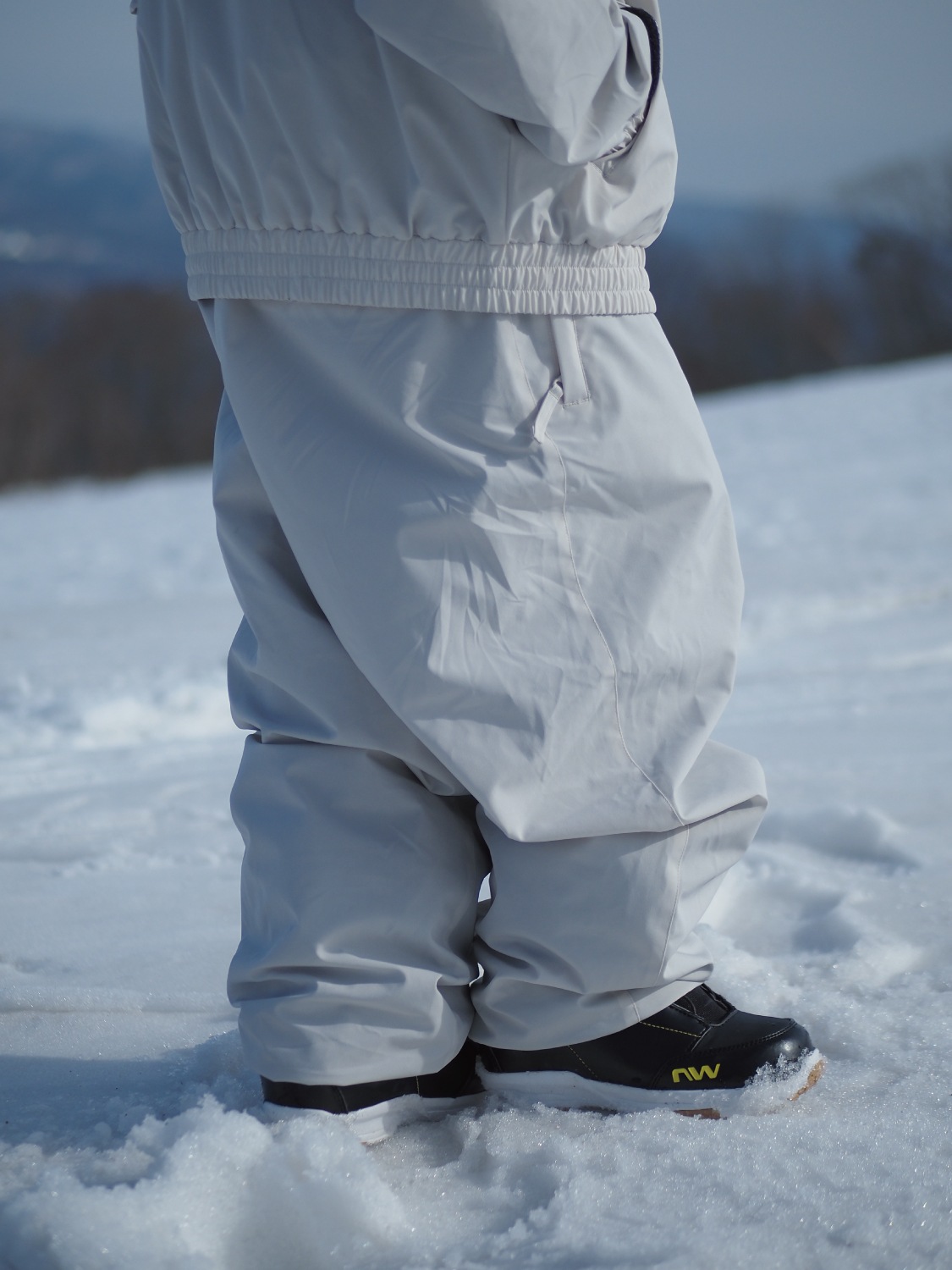 Nylon Wide Stretch Pants