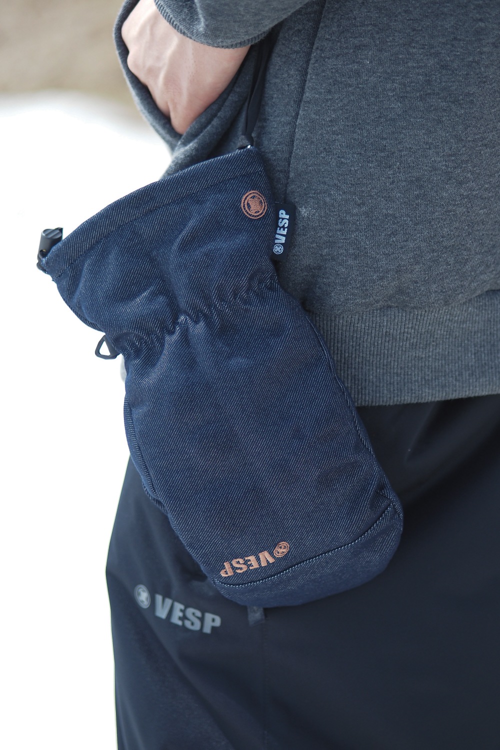 Stretch Denim Mitten