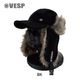 Corduroy Fur Warm Cap
