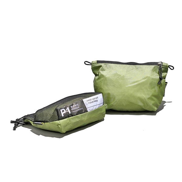 PaaGoWORKS W-FACE ポーチ 1 モスグリーン [パーゴワークス]