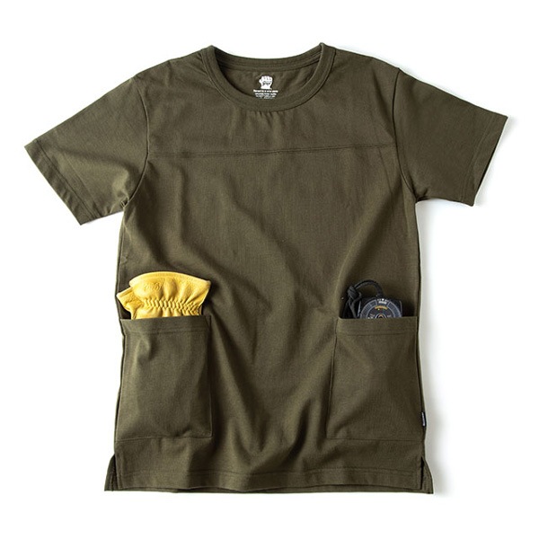 Grip Swany Camp Pocket T Shirt Olive GSC-23 [グリップスワニー]