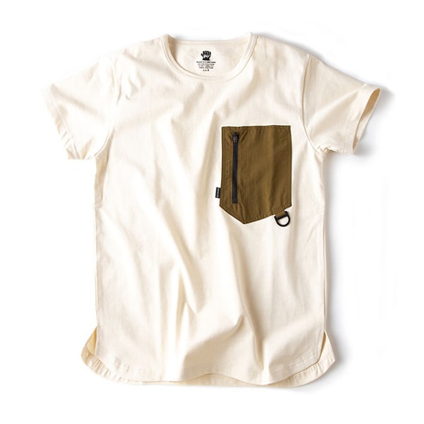 Grip Swany Gear Pocket T Shirt White GSC-27 [グリップスワニー]