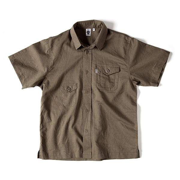 Grip Swany HEMP CAMP SHIRT KHAKI [グリップスワニー]