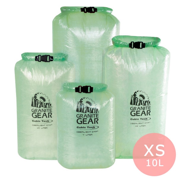 GRANITE GEAR eVent ウーバーライト ドライサック グリーン XS（10L）サイズ [グラナイトギア]