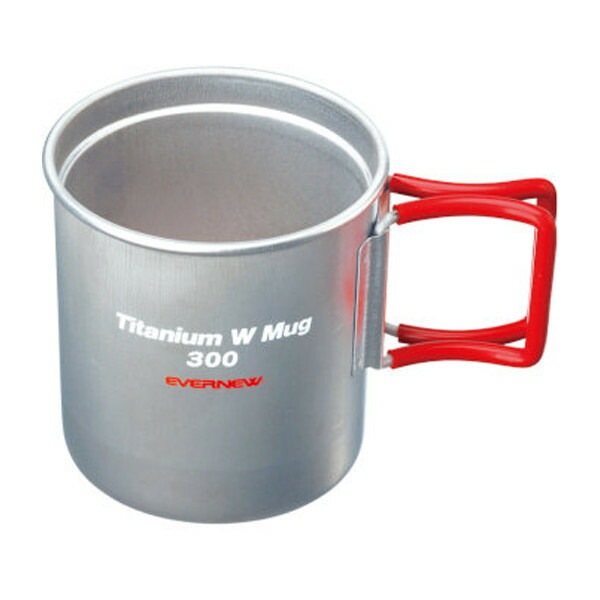 EVERNEW Ti Wマグカップ 300FH RED [エバニュー]