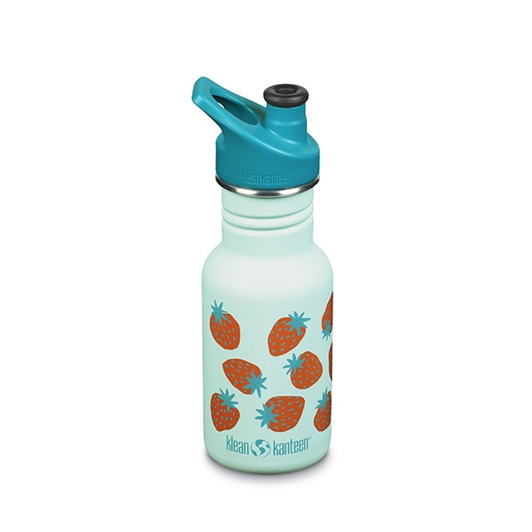 klean kanteen KID クラシック12oz Sport ブルーティントストロベリーズ [クリーンカンティーン]
