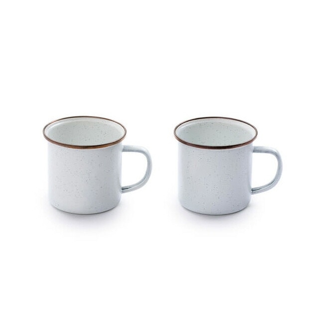 [30%OFF] Barebones Living エナメルカップ 2個セット エッグシェル [ベアーボーンズリビング]