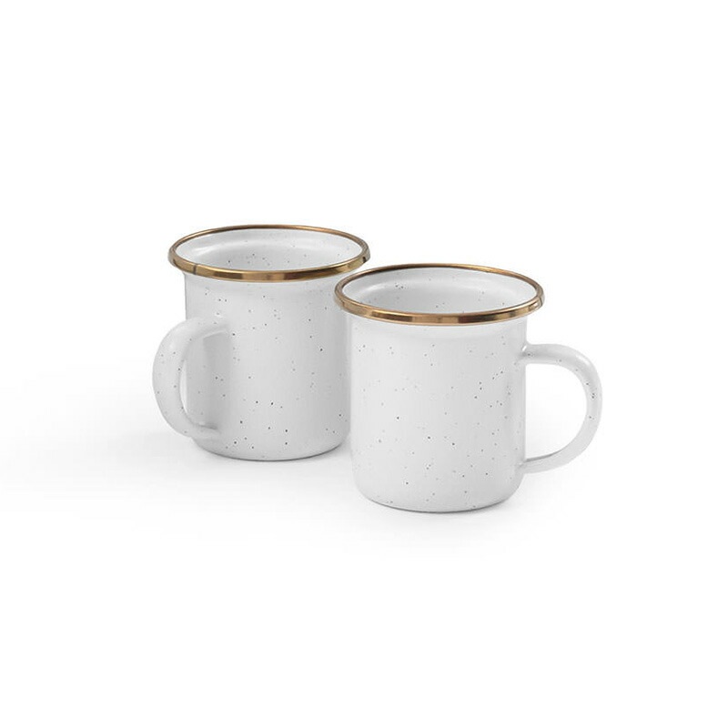 [30%OFF] Barebones Living エナメル エスプレッソカップ 2個セット エッグシェル [ベアーボーンズリビング]