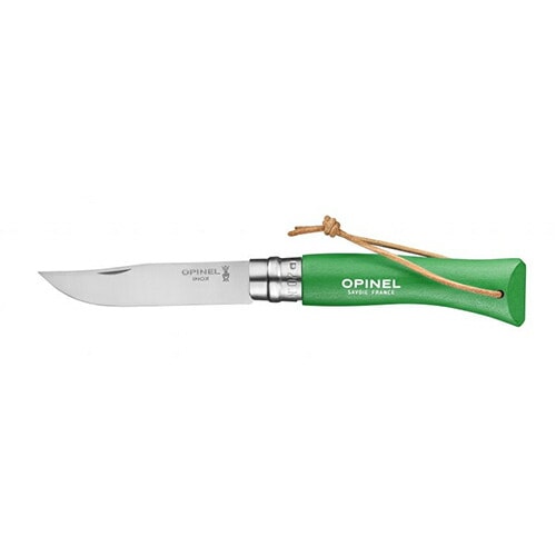 OPINEL ステンレススチール皮紐付 #7 Colorama グリーン [オピネル]