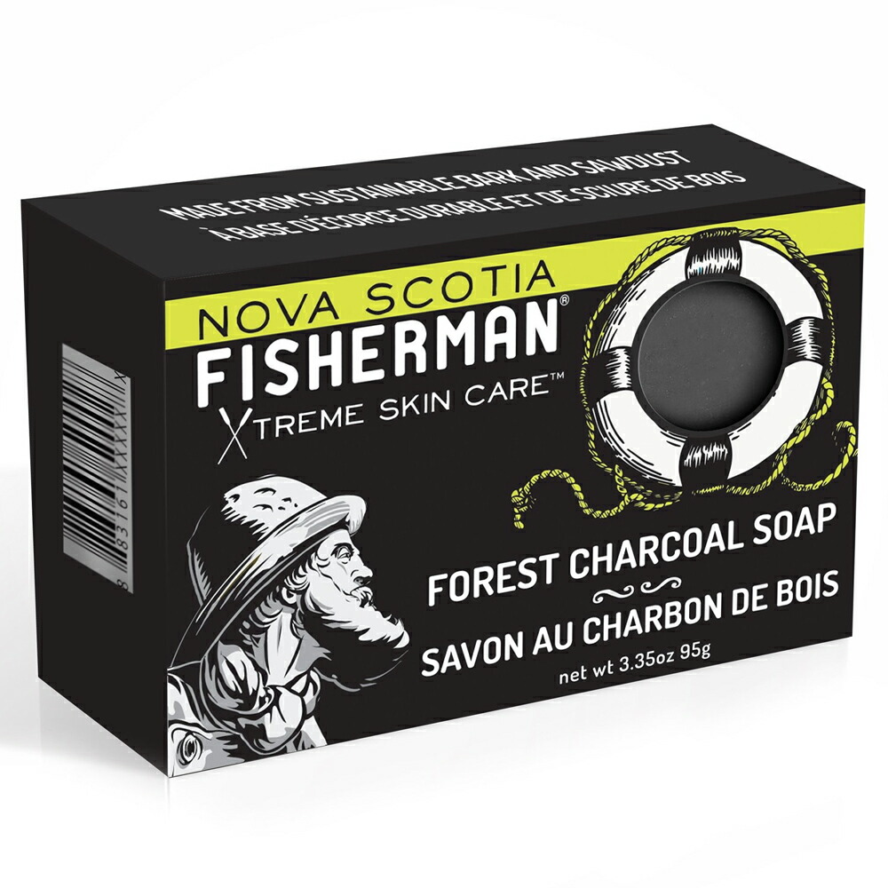Nova Scotia Fisherman Forest Charcoal Soap 95g [ノバスコシアフィッシャーマン]