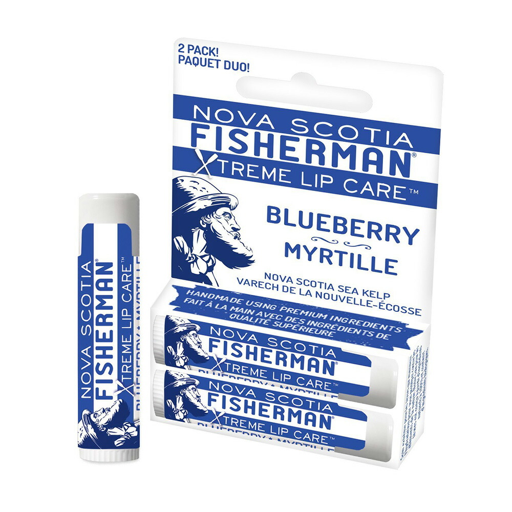 [当日出荷可][30%OFF] Nova Scotia Fisherman Blue Berry Lip Balm Double Pack [ノバスコシアフィッシャーマン]