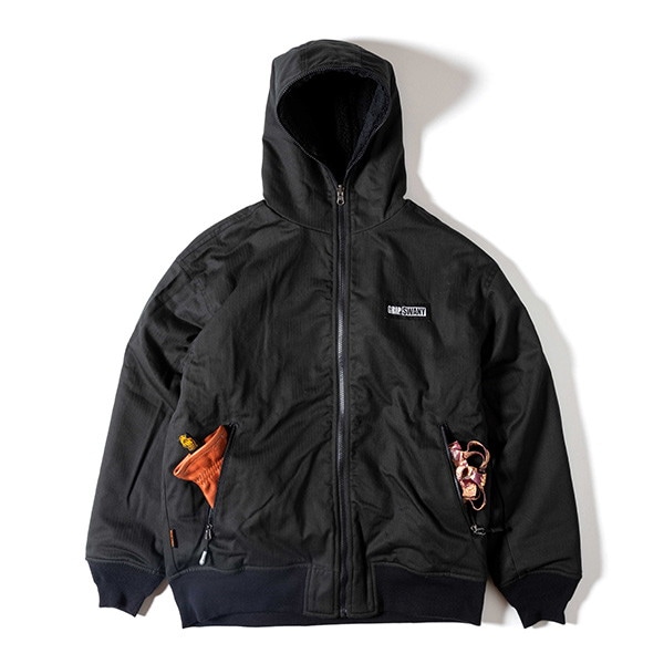 Grip Swany FP Reversible Boa Parka Black×Black [グリップスワニー]