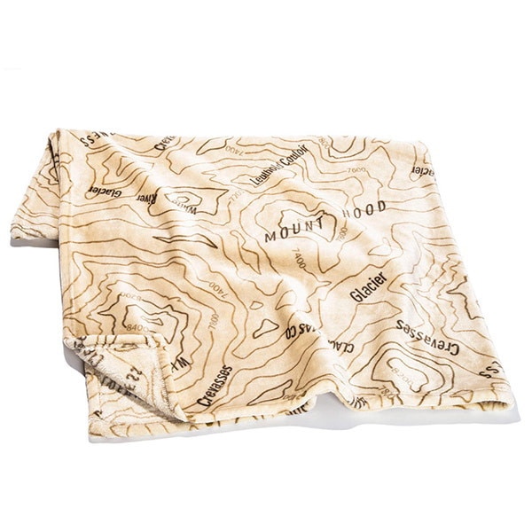 Oregonian Camper Fire Proof Micro Fleece Blanket L Topo cork [オレゴニアンキャンパー]