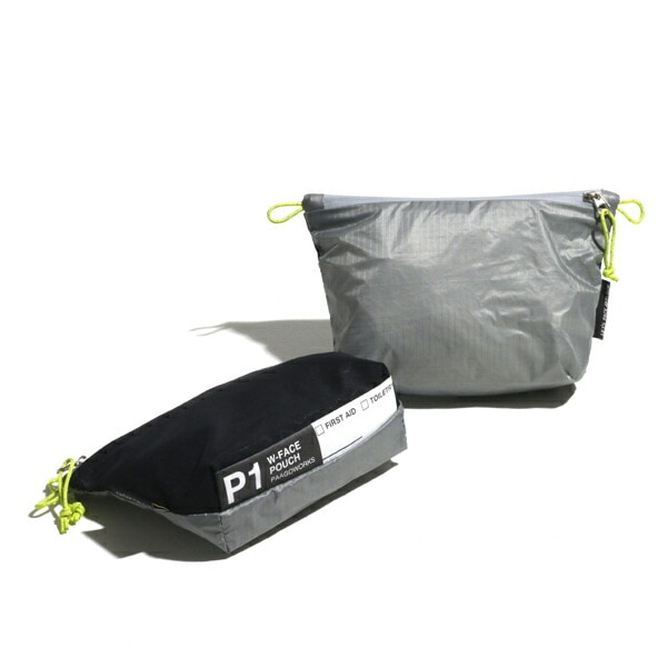 PaaGoWORKS W-FACE ポーチ 1 グレー [パーゴワークス]