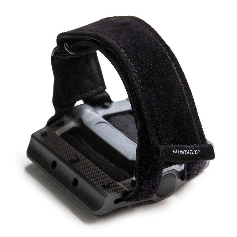 FAIRWEATHER pedal strap narrow leather/black [フェアウェザー]
