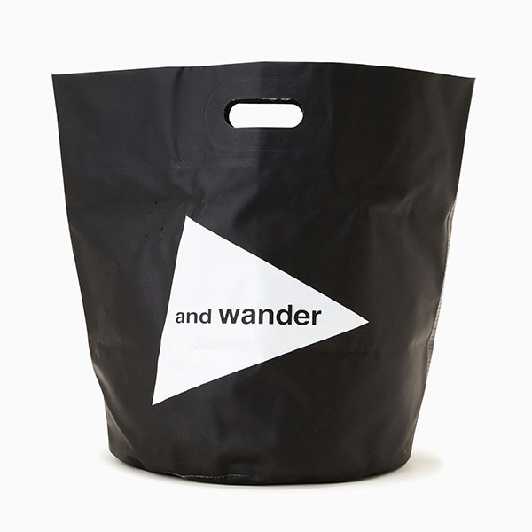 and wander storage bucket 35L black [アンドワンダー]