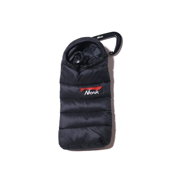 NANGA MINI SLEEPING BAG PHONE CASE BLK [ナンガ]