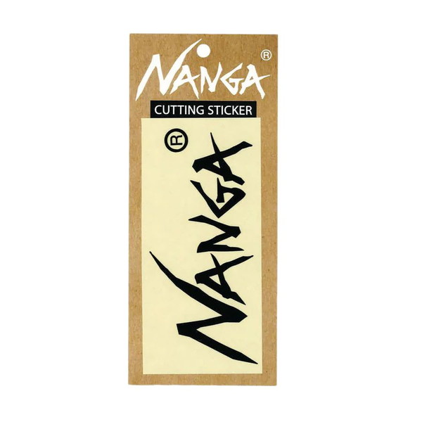 NANGA NANGA LOGO CUTTING STICKER BLK XS [ナンガ]