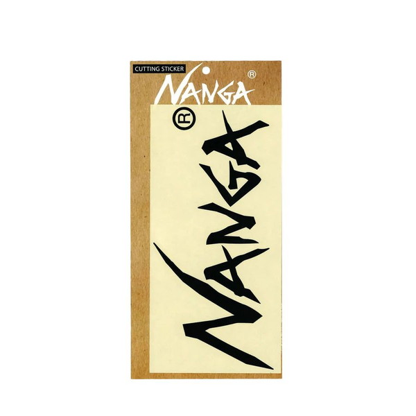 NANGA NANGA LOGO CUTTING STICKER BLK L [ナンガ]