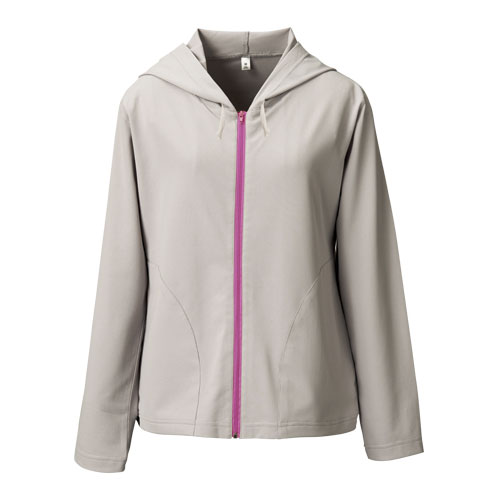 [36%OFF] PUROMONTE ウイメンズ トリプルドライカット LW長袖フーデット グレー [プロモンテ]