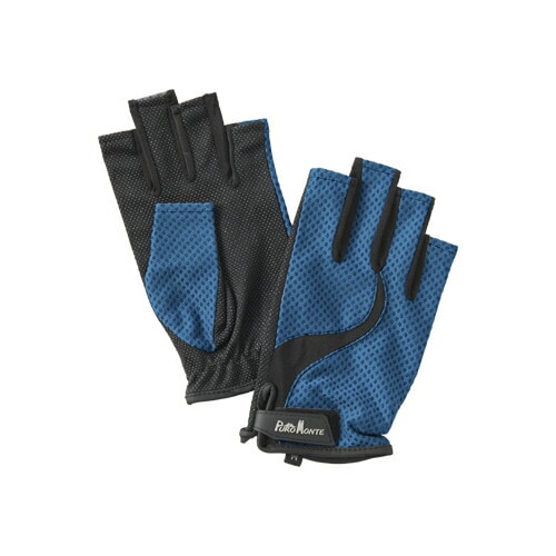 PUROMONTE UVケアトレッキンググローブ フィンガーレス ネイビー [プロモンテ]