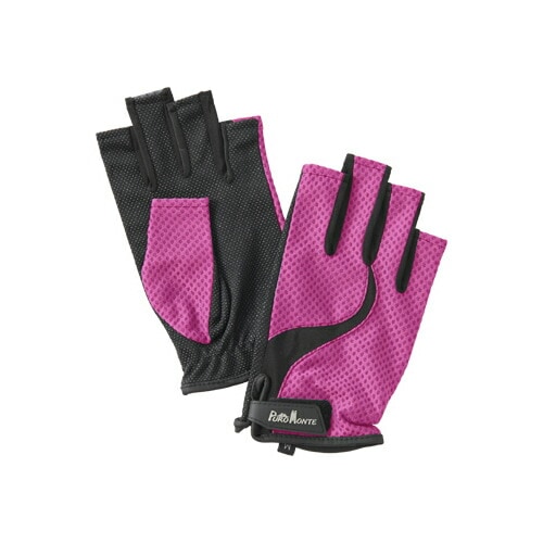 PUROMONTE UVケアトレッキンググローブ フィンガーレス マゼンタ [プロモンテ]