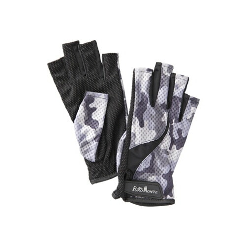 PUROMONTE UVケアトレッキンググローブ フィンガーレス ホワイトカモ [プロモンテ]