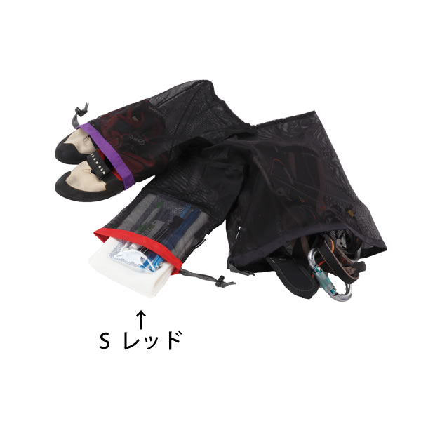 ISUKA メッシュ バッグ S レッド [イスカ]