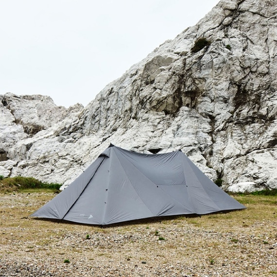 and wander muraco × and wander HERON 2POLE TENT SHELTER SET gray [アンドワンダー]